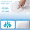 Bath Pillow for Tub | 4D Air Mesh Fabric - Plush Bathtub Pillow for Neck & Back Support, Hot Tub Pillow with 6 Non-Slip Suction Cups | Spa Pillow for Relaxation and Comfort (White). view 2
