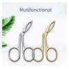 Eyebrow Pliers Clip Scissors Tweezers Straight Pointed Stainless Steel Eyebrow Plucking Makeup Beauty Tools(02) view 4