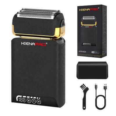 HIENA PRO Foil Shavers for Men- USB Rechargeable with LCD Display, Dual Blades, New Electric Razor for Men Face - Professional Cordless Shaving