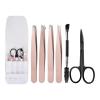 Eyebrow Tweezer Set 6 Pcs Precision Tweezer(Rose Gold 6 pcs set) view 1