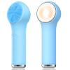 Silicone Facial Cleansing Brush, Portable Electric Face Scrubber with Heat and Vibration, 3 Modes Adjustable, Waterproof IPX6, USB-C Rechargeable, Deep Cleansing, Exfoliating and Massage view 1