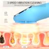 Silicone Facial Cleansing Brush, Portable Electric Face Scrubber with Heat and Vibration, 3 Modes Adjustable, Waterproof IPX6, USB-C Rechargeable, Deep Cleansing, Exfoliating and Massage view 2