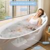 Bath Pillow for Tub | 4D Air Mesh Fabric - Plush Bathtub Pillow for Neck & Back Support, Hot Tub Pillow with 6 Non-Slip Suction Cups | Spa Pillow for Relaxation and Comfort (White). (Full Body White) view 2