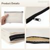 20 Packs Of Blank Canvas Zipper Makeup Bags, Diy Craftable Cosmetic Pouches, Small Pencil Storage Bags view 2