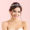 14K Gold Luxe Bridal Tiara Crown, Elegant Moissanite Wedding Hair Headdress, Ultimate Gift for Bride's Special Day & Bridal Party (Style 3(13.7 * 2.5cm*33g)) view 2