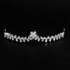 14K Gold Luxe Bridal Tiara Crown, Elegant Moissanite Wedding Hair Headdress, Ultimate Gift for Bride's Special Day & Bridal Party (Style 3(13.7 * 2.5cm*33g)) view 4