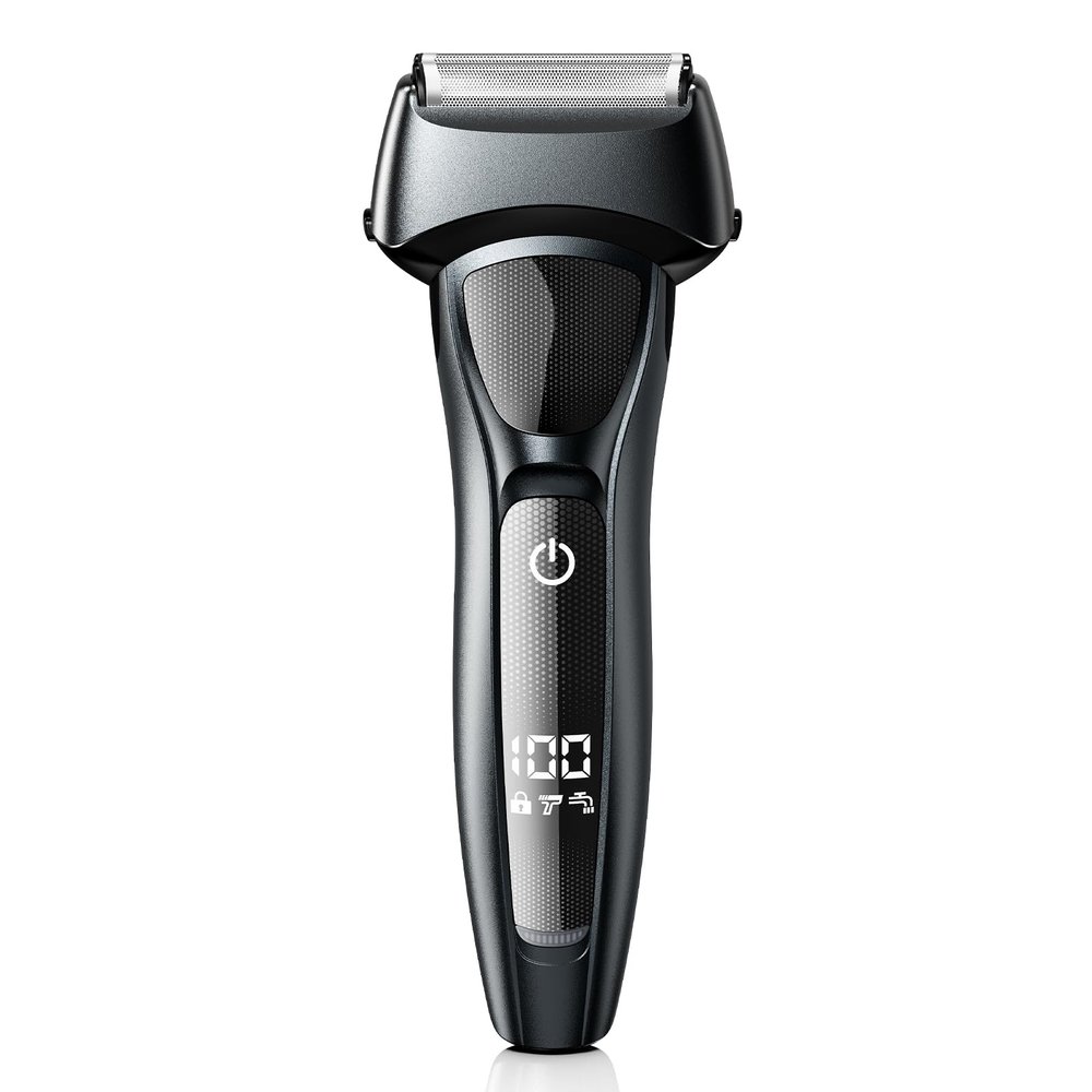 Fndna Electric Foil Shavers for Men: Portable Electric Razor for Face- Rechargeable Wet/Dry Waterproof Shaver with LED Display & Fast Charge-Close Shaving
