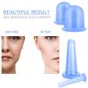 BBTO Silicone Facial Cupping Set, Vacuum Massage Cup Kit for Body, Face, Neck, Back, and Eye, 6 Cups and Exfoliating Brush(Blue) view 3