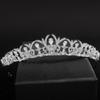 14K Gold Luxe Bridal Tiara Crown, Elegant Moissanite Wedding Hair Headdress, Ultimate Gift for Bride's Special Day & Bridal Party (Style 2(13.4 * 3.1cm*42g)) view 4