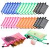 30-Piece A6 Mesh Zipper Bag Set, Colorful Small Nylon Zip Pouches, Transparent Makeup & Stationery Storage, Travel Wallet Organizers For Office, School Use view 1