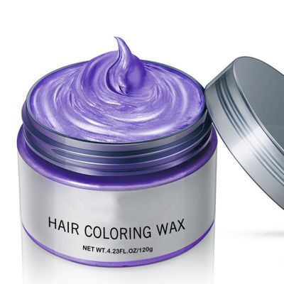 Linjinx Temporary Hair Wax Color 120g for Men Women Washable Dye No Harsh Chemicals Safe Gentle Formula Easy to Apply and Remove Purple One Size
