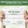 200 Count Disposable Face Towels  Value Pack Extra Thick Biodegradable Facial Cleansing Towels  Lint Free Dry Wipes  Soft Makeup Remover Cloth for Sensitive Skin view 2