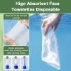200 Count Disposable Face Towels  Value Pack Extra Thick Biodegradable Facial Cleansing Towels  Lint Free Dry Wipes  Soft Makeup Remover Cloth for Sensitive Skin view 4