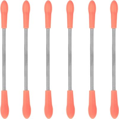 6 Pieces Pink Facial Hair Remover Spring Eyebrow Face Epilator Coil Portable for Women Chin Cheek Mustache Upper Lip