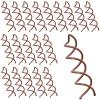 20PCS Spiral Hair Pins, Spin Pins Spiral Bobby Pins Non-Scratch Round Clip Bun Twist Stylish Bun Bobby Pins, Spin Pins for Hair Twist Screw Hair Pin for Girls Women Hair Style DIY(Brown) view 1