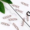 20PCS Spiral Hair Pins, Spin Pins Spiral Bobby Pins Non-Scratch Round Clip Bun Twist Stylish Bun Bobby Pins, Spin Pins for Hair Twist Screw Hair Pin for Girls Women Hair Style DIY(Brown) view 3