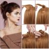 20PCS Spiral Hair Pins, Spin Pins Spiral Bobby Pins Non-Scratch Round Clip Bun Twist Stylish Bun Bobby Pins, Spin Pins for Hair Twist Screw Hair Pin for Girls Women Hair Style DIY(Brown) view 4
