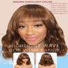 Beauty Forever Bob Wig Human Hair with Bangs Loose Body Wave Glueless 4x2 HD Lace Chestnut Chocolate Brown with Highlight Pre Plucked Bob Wear and Go Short Wigs Beginner Friendly 150% Density 12inch view 3