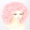 LeMarnia Women 60s Beehive Bouffant Wig, Voluminous Pink Curly Singer Wig, Retro Vintage Style for Halloween Cosplay Costume Party view 4