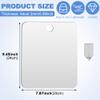 Fogless Shower Mirror,Shower Mirror Fogless for Shaving with Hook,Small Wall Hanging Portable Travel Camping Mirrors,Unbreakable Handheld Locker Shave Mirror Makeup,Bathroom view 2