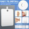 Fogless Shower Mirror,Shower Mirror Fogless for Shaving with Hook,Small Wall Hanging Portable Travel Camping Mirrors,Unbreakable Handheld Locker Shave Mirror Makeup,Bathroom view 4