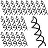 20PCS Spiral Hair Pins, Spin Pins Spiral Bobby Pins Non-Scratch Round Clip Bun Twist Stylish Bun Bobby Pins, Spin Pins for Hair Twist Screw Hair Pin for Girls Women Hair Style DIY(Black) view 1
