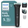 Philips Norelco Body Groomer 5000 Series, Intimate Hair Shaver & Trimmer for Men with Interchangeable & Adjustable Full Body Trim & Shave Heads, 100% Showerproof, BG5490/50 view 1