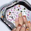70Pcs Cute Halloween Nail Art Charms 3D Resin Ghost Nail Gems Mini Witch Hat Castle Blood Heart Design Halloween Bat Nail Charms Skull Nail Jewelry Monster Pumpkin Nail Supplies Accessories for Women view 2