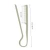 Hair Comb 2pcs Shaped Hair Straightening Comb Fine Tooth Hairdressing Brushes for Knotty Hair Durable Plastic Styling Combs for Home Travel and Professional Use(Assorted Color) view 2