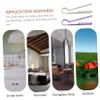 Hair Comb 2pcs Shaped Hair Straightening Comb Fine Tooth Hairdressing Brushes for Knotty Hair Durable Plastic Styling Combs for Home Travel and Professional Use(Assorted Color) view 4