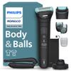 Philips Norelco Body Groomer 7000 Series, Men's Whole Body Groomer, Contour-Following 2D Flexing Head, Triple Protect Shave System & Intimate Body Hair Trimmer, 100% Showerproof, BG7480/50 view 1