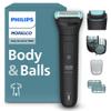 Philips Norelco Body Groomer 5000 Series, Intimate Hair Trimmer & Shaver for Men with Dual 100% Showerproof Full Body Shave & Trim Heads and Two Bi-Directional Body Hair Combs, BG5495/50 view 1