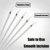 Ear Piercing Needles Kits Disposable Surgical Stainless Steel Body Piercing Needles for Nose Septum Ear Tragus Helix Labret Nipple Lip Navel (20G-white) view 3