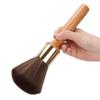 Broken Hair Sweep Long Handle Brush, Professional Hairdressing Tool, Soft Fiber Hair for Gentle Cleaning, Durable Wood and Metal Rings Construction, Ideal for Barber Shop Use view 4