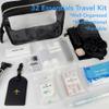 Travel Kit For Wedding And Honeymoon Emergency 32 Essential Items All In One Personal Care Set Toiletry Kit For Couples (Black) view 2