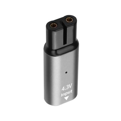 4.3V Type-C Shaver Adapter Charging Converter Compatible For Philips One Blade QP2520 QP2515 QP2620 Series With Charging Indicator(1pcs Gray)