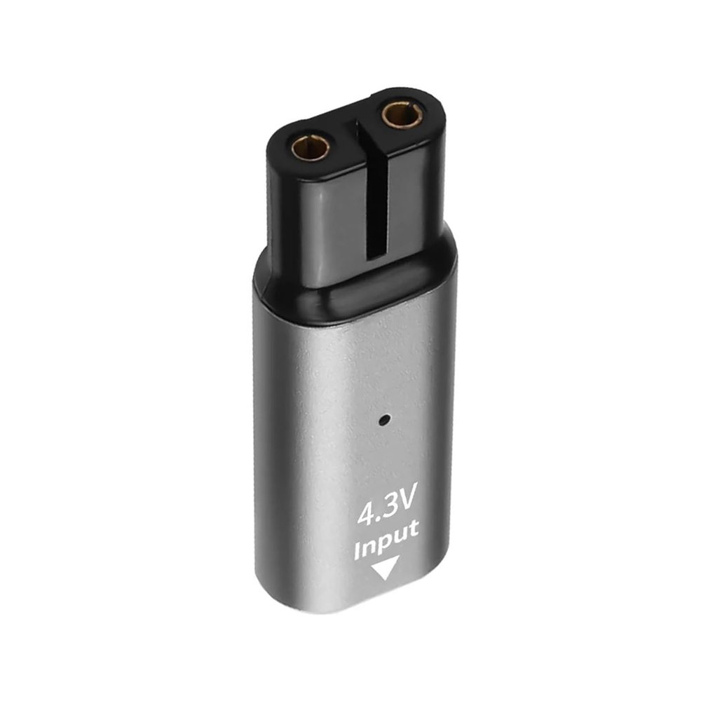4.3V Type-C Shaver Adapter Charging Converter Compatible For Philips One Blade QP2520 QP2515 QP2620 Series With Charging Indicator(1pcs Gray)