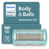 Philips Norelco Body Groomer Replacement Shaving Foil Head, 100% Showerproof & Waterproof Hypoallergenic Shaver Foil compatible with Philips BG5000/BG7000/BG9000 series Body Groomers, BG2010/40 view 1