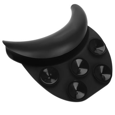 Focket Salon Neck Rest Cushion, Soft Silicone Shampoo Bowl Pillow with Suction Cups Non Slip Hair Washing Cushion for Sink Portable Neck Support with Concise Design for Sitting Hair
