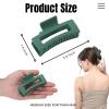 12 Pcs Green Medium Hair Claw Clips for Women, 3.5 Inch Matte Square Jaw Clips, Strong Hold Non-Slip Hair Clips for Thick and Thin Hair view 2