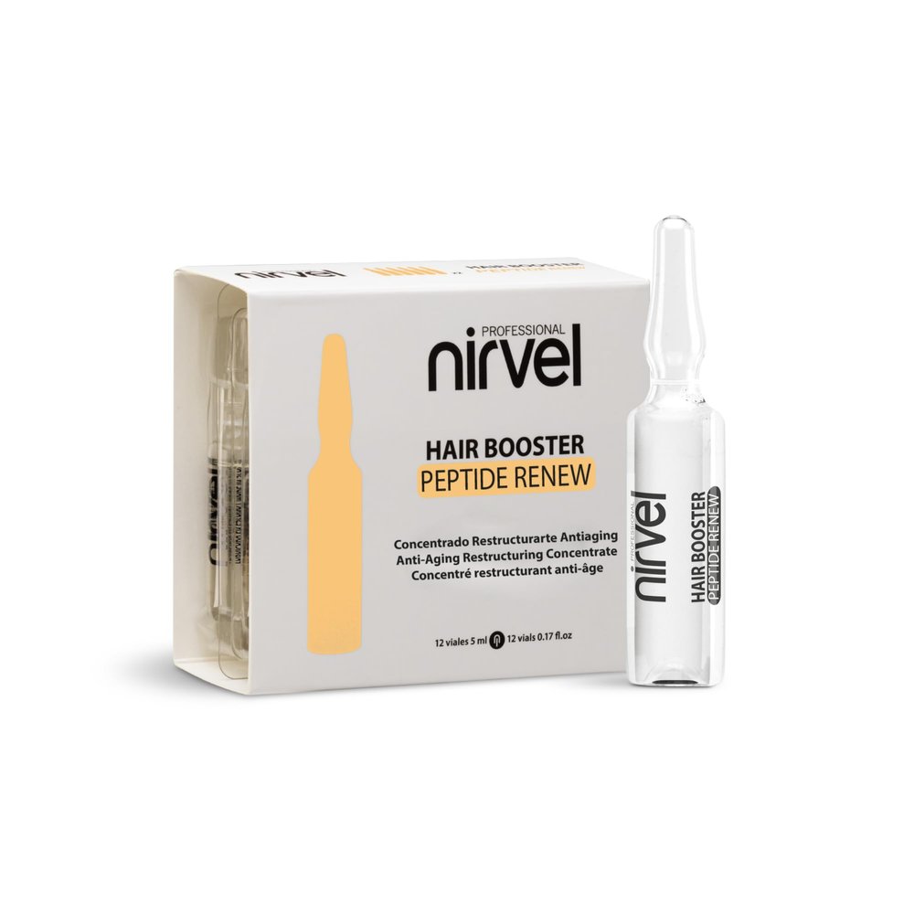 Nirvel Hair Booster Peptide Renew 12x5ml - Peptide Dye Repair Ampoule