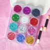 Body Glitter Face Glitter Makeup Festival Glitter, 12 Colors Face and Body Glitter Gel, Hair Glitter Gel, Body MakeupHair Glitter for Halloween Makeup Festival view 1