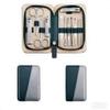 12-Piece Nail Clipper Set, Professional Manicure & Pedicure Kit with Ergonomic Non-Slip Handles, Stainless Steel Fingernail & Toenail Clippers, Portable Personal Care Set for Men (Gray and Green) view 1