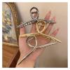 2PCS Extra Large Glossy Metal Hair Claw Clip - Fashionable Alloy Ponytail Grab Clip for Women(Golden) view 2