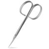 CGBE Cuticle Scissors Extra Fine Curved: Stainless Steel Eyebrow Scissor, Professional Manicure Scissors for Manicure, Eyelashes, Eyebrow, Dry Skin For Women And Men view 1