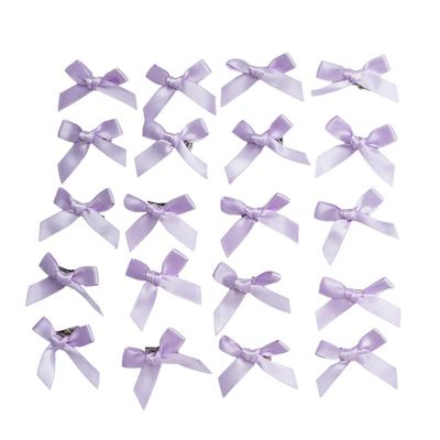 20pcs 1.7x1cm Bow 2cm Sippy Clip Sweet Cute Hair Clips Hair Clips Hair Extensions Decorative Hair Accessories