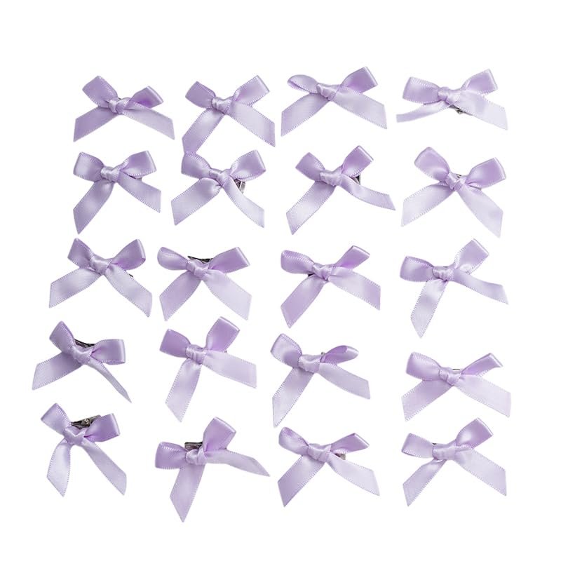 20pcs 1.7x1cm Bow 2cm Sippy Clip Sweet Cute Hair Clips Hair Clips Hair Extensions Decorative Hair Accessories