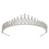 14K Gold Princess Bridal Tiara, Elegant Wedding Tiara with Moissanite, Ideal Gift for Bridal Parties and Wedding Celebrations (Style 2(17 * 5cm*63g) view 1