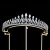 14K Gold Princess Bridal Tiara, Elegant Wedding Tiara with Moissanite, Ideal Gift for Bridal Parties and Wedding Celebrations (Style 2(17 * 5cm*63g) view 2