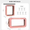 2 Packs Clear Bogg Accessories Beach Tote Bag Suitable for Bogg Organizer Insert Bag Cellphone Phone Holder Clear Makeup Bags Travel Toiletry Bag Key Holder for Bogg Pouch (Pink Set) view 3